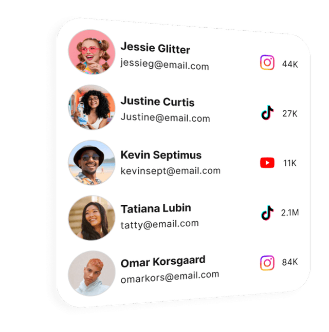 Creators apply to your brief
